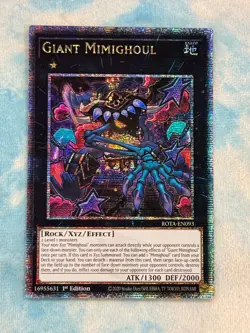 YUGIOH GIANT MIMIGHOUL QUARTER CENTURY SECRET RARE NM ROTA-EN093 - Image 1