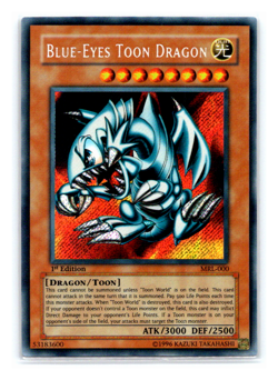 Blue Eyes Toon Dragon - MRL-000 - Secret Rare - 1st Edition Yugioh MINT ORIGINAL - Image 1