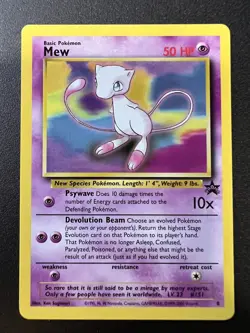 Mew WoTC Black Star Promo 8 Pokemon Card Vintage NM/LP (26) - Image 1
