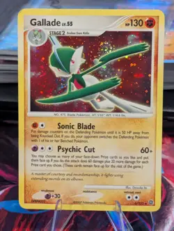 Pokemon 2007 Pokemon Diamond & Pearl Secret Wonders Gallade Holo 6/132 w/swirl - Image 2