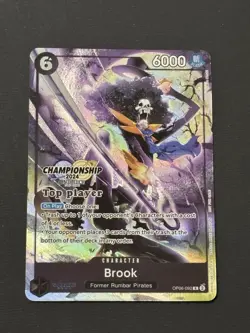 Brook OP06-092 EN ONE PIECE TCG 2024 Championship TOP PLAYER Mint - Image 1