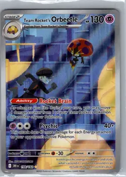 Team Rocket's Orbeetle 198/182 SV10: Destined Rivals - Pokemon Card - NM - Image 1