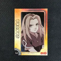 S0334 Sakura Japanese Naruto Holo Card Amada Vintage Super Rare - Image 3