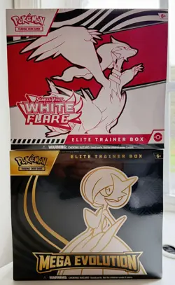 Pokemon: Mega Evolution + Scarlet Violet White Flare Elite Trainer Box - Image 1