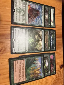 Lot Of 9 Green MTG Cards Great Value! Magic The Gathering Vintage Cards - Image 1