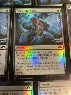 MTG MH3 Foil Gift of the Viper x4 Playset Modern Horizons 3 Common # 0156 - Image 1