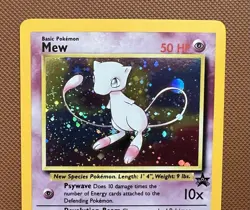Mew Holo Wizards of the Coast Black Star Promo #9 Pokemon League 2000 - Image 2