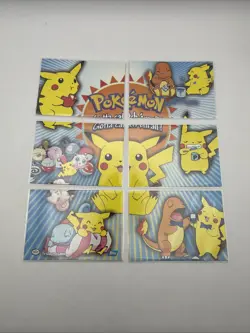 2000 Topps Pokemon TV Animation Series 3 Complete Puzzle Set P01-P06 Blue Logo - Image 1