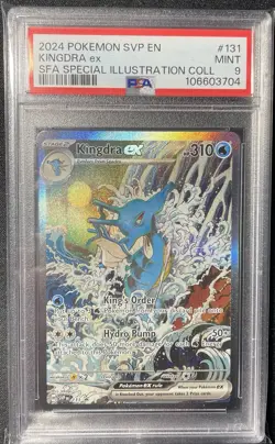 2024 POKEMON SVP EN-SV BLACK STAR PROMO #131 KINGDRA EX PSA 9 - Image 1
