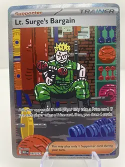 Lt. Surge's Bargain - 185/132 - Mega Evolution - NM - Pokemon TCG SIR - Image 1