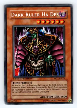 Yugioh Dark Ruler Ha Des MC1-EN006 Secret Rare - NM 💎 - Image 1