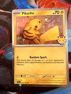 Pikachu (Pokemon Day 2026) 051/162 Miscellaneous Cards & Products Holo - Image 2