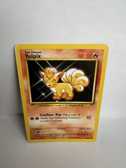 Vulpix 68/102 Non Holo Pokemon Card Rare 1999 Base Set WOTC TCG Vintage - Image 1