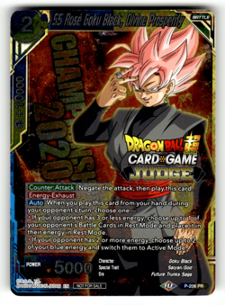 SS Rose Goku Black, Divine Prosperity P-206 Foil Promo Judge Promotion Cards LP - Image 1