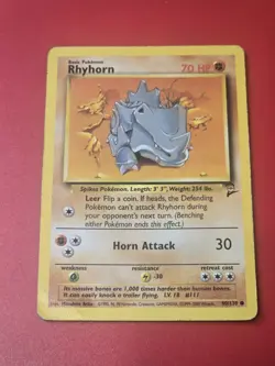 RHYHORN - Base Set 2 - 90/130 - Common - Pokemon Card - Unlimited Edition - Image 1