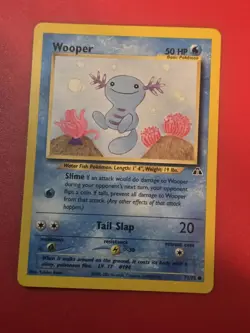 Wooper 71/75 Common Neo Discovery Pokemon Card - Image 1