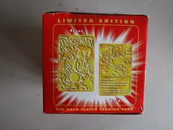 Pokemon 23K Gold Plated Burger King Limited Edition Charizard Trading Card - Image 2