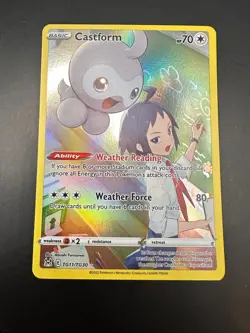 Castform TG11/TG30 Lost Origin Trainer Gallery Ultra Rare Pokemon Card - Image 1