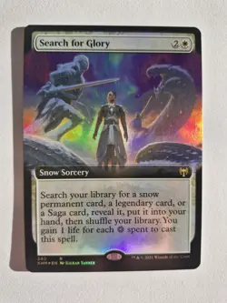 Search for Glory MTG Foil Ex Art. White Tutor Kaldheim - Image 1