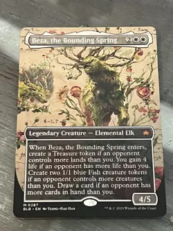 Beza, the Bounding Spring (Borderless) - Bloomburrow (BLB) - EN M 0287 - Image 1