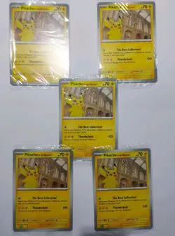 5x Pikachu At The Museum, Pokemon Natural History Museum Jumbo Promo - Image 1