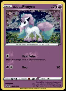 Galarian Ponyta - Promo SWSH: Sword & Shield Promo Cards SWSH013 NM - Image 1