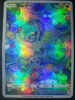 Marill Pokemon TCG Pocket Custom Textured DIY Holo Foil Card - Image 2