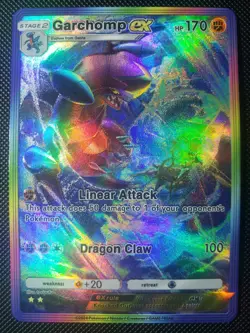 Garchomp Pokemon TCG Pocket Custom Textured DIY Holo Foil Card - Image 2