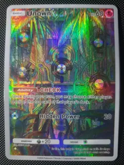 Unown Pokemon TCG Pocket Triumphant Light Custom Textured DIY Holo Foil Card - Image 2
