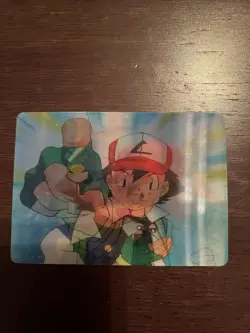 Pokemon Ash Ketchum Lenticular Promo Card PIKA-0020D/DVD NM - Image 1