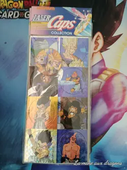 Neuf Lot Caps Laser Dragon Ball DBZ pog tazo menko cards carte rare set slammer - Image 1