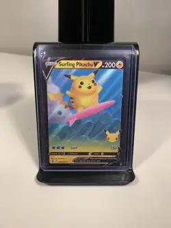 Surfing Pikachu V Celebrations 25th Anniversary, 008/025 Pokemon Card - Image 1