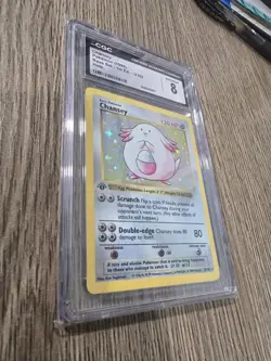 1999 Pokemon Game - CHANSEY - HOLO - 1ST EDITION - CGC 8 (NEAR MINT) CLEAN CARD - Image 3