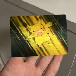 1998 Pokemon Lenticular Pikachu Card Viz Video - Image 1