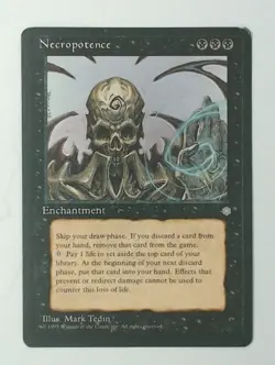 MTG Singles - Necropotence - Ice Age -C341 [Played] - Image 1