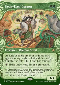 Keen-Eyed Curator (Showcase) 0322 MTG Bloomburrow Rare NP - Image 1