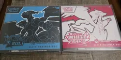 Pokemon Center Exclusive Black Bolt and White Flare ETB Pokemon TCG Both - Image 1