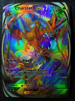 Charizard Pokemon TCG Pocket Custom Textured DIY Holo Foil Card - Image 2