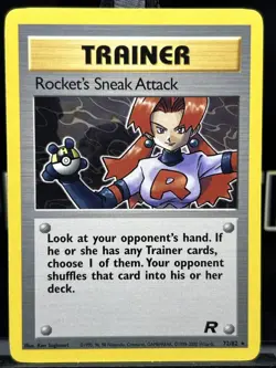 Rocket's Sneak Attack 72/82 Team Rocket Rare Regular 1999 WOTC Pokemon TCG NM - Image 3