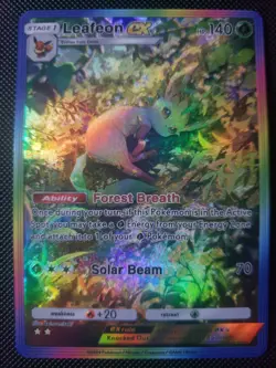 Leafeon Pokemon TCG Pocket Custom Textured DIY Holo Foil Card - Image 1