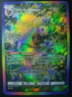 Leafeon Pokemon TCG Pocket Custom Textured DIY Holo Foil Card - Image 2