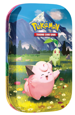 *Pre Order* Pokemon Mega Evolution Ascended Heroes Mini Tin Clefairy & Chikorita - Image 1