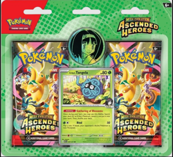 Pokemon TCG Ascended Heroes 2 Pack Blister Erika’s Tangela Sealed - Image 1
