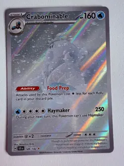 Crabominable 149/142 Stellar Crown English Pokemon - Image 1