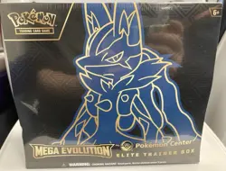 Pokemon TCG Mega Evolutions Lucario Pokemon Center ETB Elite Trainer Box Sealed - Image 1