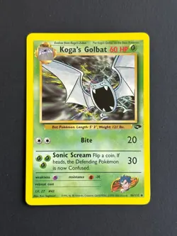 Carte Pokemon - Koga's Golbat 46/132 - Gym Challenge - Anglais - Image 1