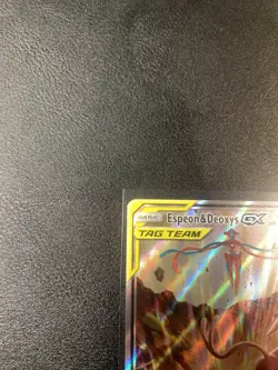 Pokemon TCG Espeon & Deoxys GX SM240 Black Star Promo Near Mint - Image 2