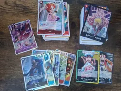 One Piece Card Game Japanese Card Bundle OP10 EB03 Over 200 Card Include Some SR - Image 1
