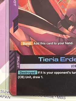 Tieria Erde ST07-010 C+ Celestial Drive Textured Foil Gundam Card Game NM/M - Image 2