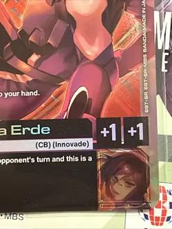 Tieria Erde ST07-010 C+ Celestial Drive Textured Foil Gundam Card Game NM/M - Image 3